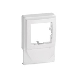 Lot de 2 boîtiers simples pour appareillage AlreaTM sur Optima TM 32x12,5 mm blanc