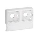 Boîtier double pour appareillage saillie LegrandTM sur Optima TM 34x16 mm blanc