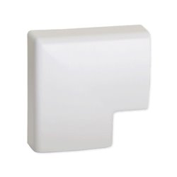 Angle plat pour Optima TM 52x20 mm blanc