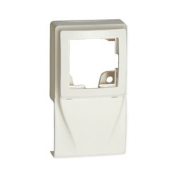 Lot de 2 boîtiers simples pour appareillage AlreaTM sur Optima TM 52x20 mm blanc
