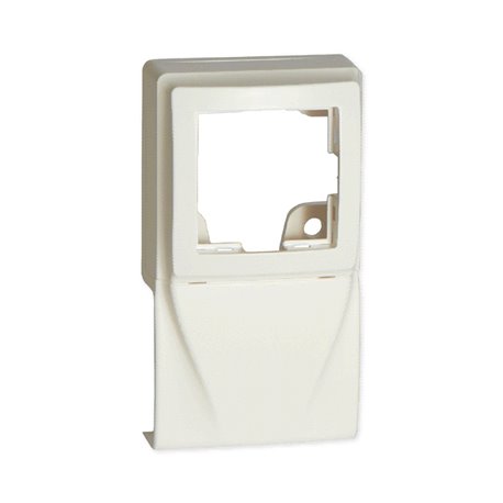 Lot de 2 boîtiers simples pour appareillage AlreaTM sur Optima TM 52x20 mm blanc