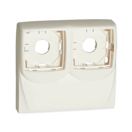 Lot de 2 boîtiers doubles pour appareillage saillie LegrandTM sur Optima TM 52x20 mm blanc