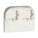 Boîtier double pour appareillages OptimaTM sur Optima TM 52x20 mm blanc