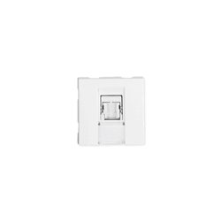 Prise TerCia RJ45 Catégorie 6 FTP 2 modules blanche