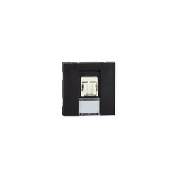 Prise TerCia RJ45 Catégorie 6 FTP 2 modules noire
