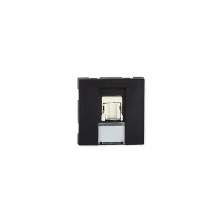 Prise TerCia RJ45 Catégorie 6 FTP 2 modules noire Prise TerCia RJ45 Catégorie 6 FTP 2 modules noire