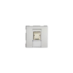 Prise TerCia RJ45 Catégorie 6 FTP 2 modules alucolor