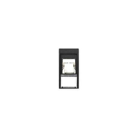 Lot de 2 prises TerCia RJ45 Catégorie 6 FTP 1 module noire Lot de 2 prises TerCia RJ45 Catégorie 6 FTP 1 module noire