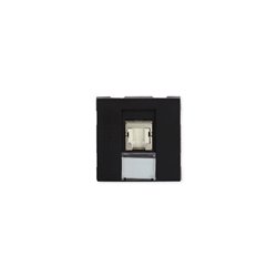 Prise TerCia RJ45 Catégorie 6a STP 2 modules noire