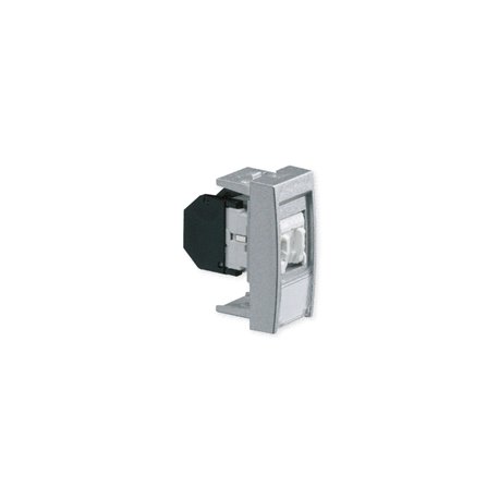 Lot de 2 prises TerCia RJ45 Catégorie 6 STP 1 module alucolor Lot de 2 prises TerCia RJ45 Catégorie 6 STP 1 module alucolor