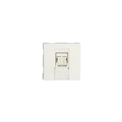 Prise TerCia RJ45 Catégorie 6 UTP 2 modules blanche