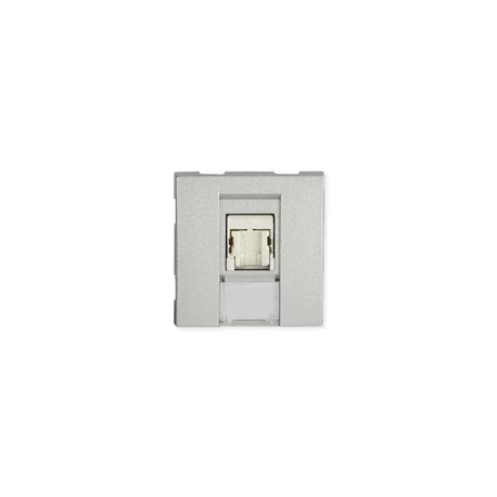 Prise TerCia RJ45 Catégorie 6 UTP 2 modules alucolor Prise TerCia RJ45 Catégorie 6 UTP 2 modules alucolor
