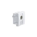 Prise TerCia BNC traversante 2 modules blanche