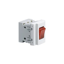 Interrupteur bipolaire lumineux TerCia 2 modules blanc