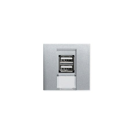 Chargeur USB double TerCia 2 modules alucolor