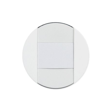 Interrupteur Optima simple porte-étiquette va-et-vient ou bouton poussoir blanc