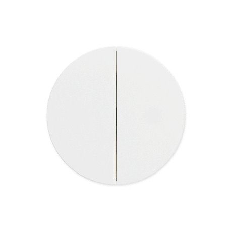 Interrupteur 3 en 1 Optima double ou va-et-vient ou bouton poussoir blanc