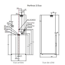 Chaudière gaz à condensation Perfinox 2 Duo 021816 22 kWatts