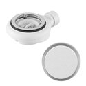 Vidage Ø90 mm 12L/min pour receveur Cratos blanc mat