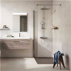 Receveur de douche Aquos Gris ardoise 160x90 cm