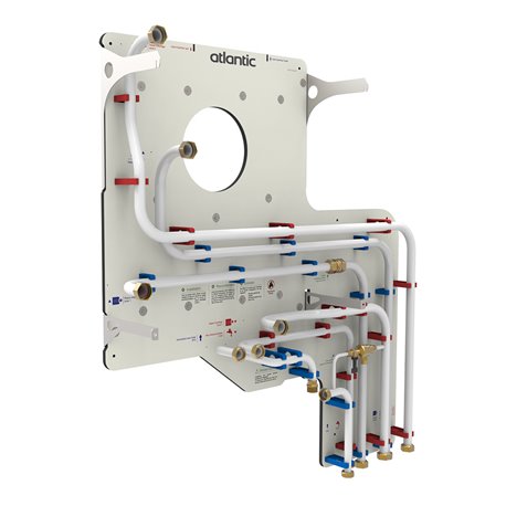 Dosseret pré-raccordement Simplifix 2 zones tuyauterie haut côté gauche