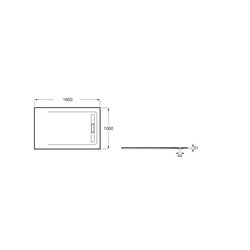Receveur de douche Aquos Blanc 160x100 cm