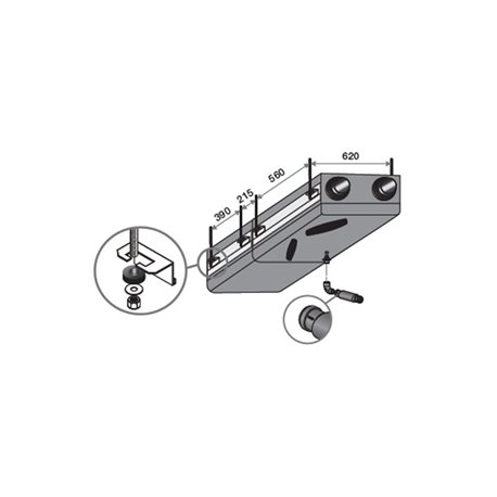 Kit suspension plafond échangeur Dee Fly Modulo