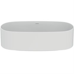 Baignoire ilot Linda-X 175x85 cm, Blanc mat 170 Litres