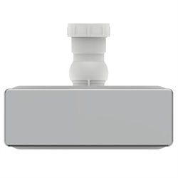 Bonde pour receveur de douche 195x50 mm chromé