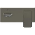 Mitigeur lavabo Conca mural à bec fixe 180 mm, Gris magnétique