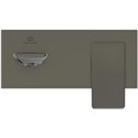Mitigeur lavabo Conca mural à bec fixe 220 mm, Gris magnétique