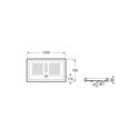 Receveur de douche Italia Rectangulaire 120x70 cm