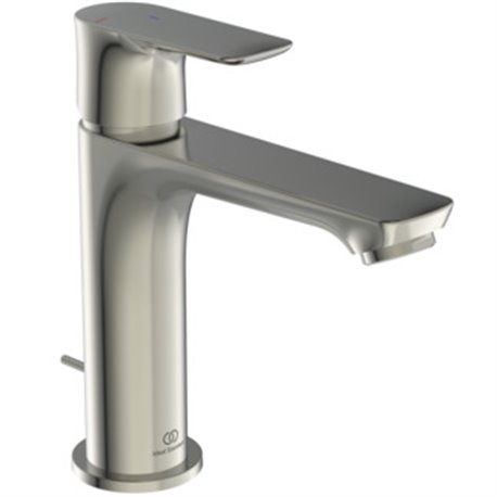 Mitigeur lavabo Grande Conca tirette et vidage bonde métal, Gris orage