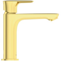 Mitigeur lavabo Grande Conca sans tirette ni vidage, Or brossé