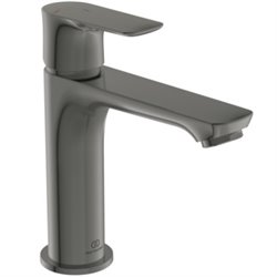 Mitigeur lavabo Grande Conca sans tirette ni vidage, Gris magnétique