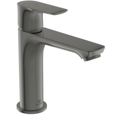 Mitigeur lavabo Grande Conca sans tirette ni vidage, Gris magnétique