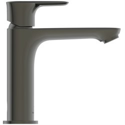 Mitigeur lavabo Grande Conca sans tirette ni vidage, Gris magnétique