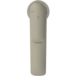 Mitigeur lavabo Grande Conca sans tirette ni vidage, Gris orage
