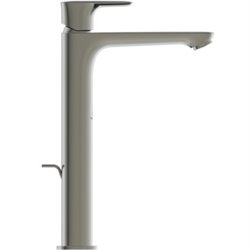 Mitigeur lavabo Connect Air tirette et vidage bonde métal, Gris orage