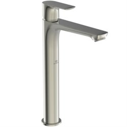 Mitigeur lavabo Connect Air sans tirette ni vidage, Gris orage