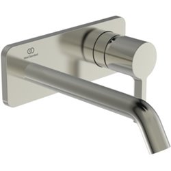 Mitigeur lavabo mural Joy bec 180 mm, Gris orage