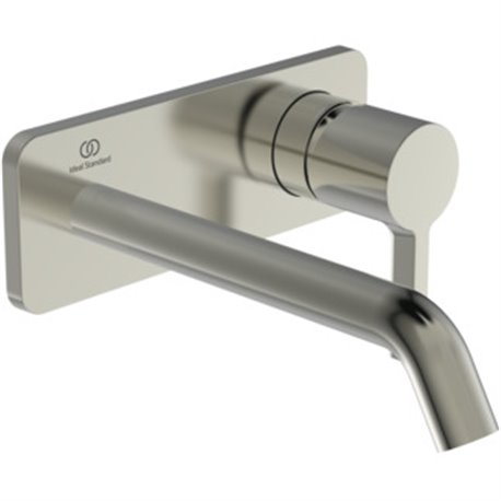 Mitigeur lavabo mural Joy bec 180 mm, Gris orage