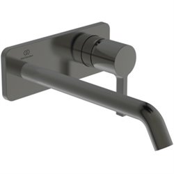 Mitigeur lavabo mural Joy bec 220 mm, Gris magnétique