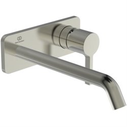 Mitigeur lavabo mural Joy bec 220 mm, Gris orage
