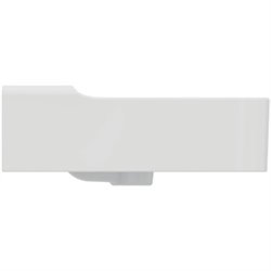 Lavabo Conca 50x45 cm avec trop-plein, sans trou de robinetterie
