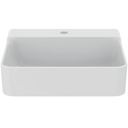 Lavabo Conca 50x45 cm sans trop-plein, avec trou de robinetterie
