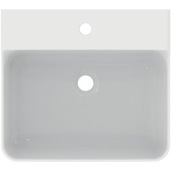 Lavabo Conca 50x45 cm sans trop-plein, avec trou de robinetterie