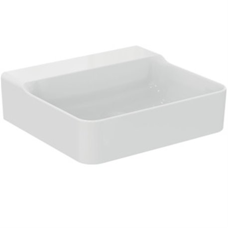 Lavabo Conca 50x45 cm sans trop-plein, sans trou de robinetterie