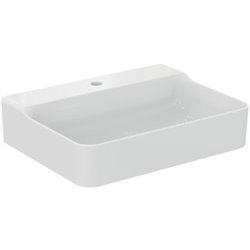 Lavabo Conca 60x45 cm sans trop-plein, avec trou de robinetterie