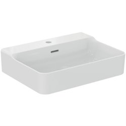 Lavabo Conca 60x45 cm avec trop-plein et trou de robinetterie
